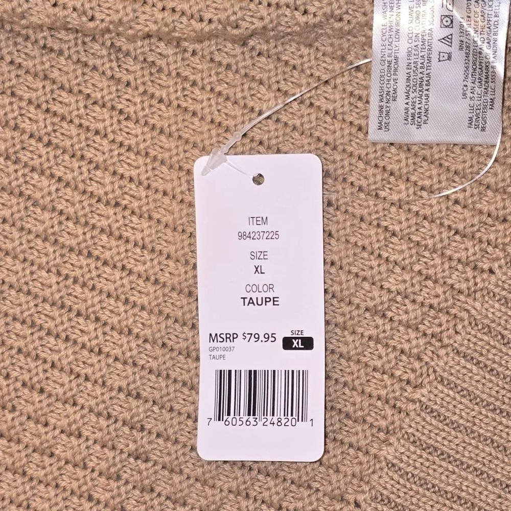 Women's GAP Taupe Longline Cardigan XL - Picture 6 of 7